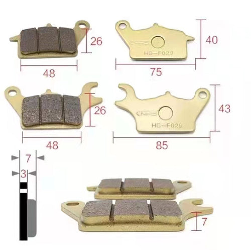 REAR BRAKE PADS SET NIU - EVXParts