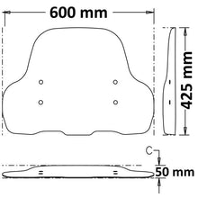 Carica l&#39;immagine nel visualizzatore di Gallery, Parabrezza fumè basso per NIU M+ Series - EVXParts
